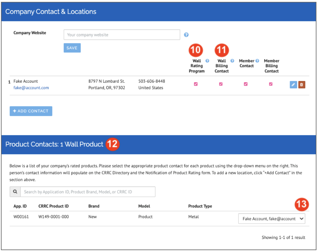 Wall Company Contacts & Locations